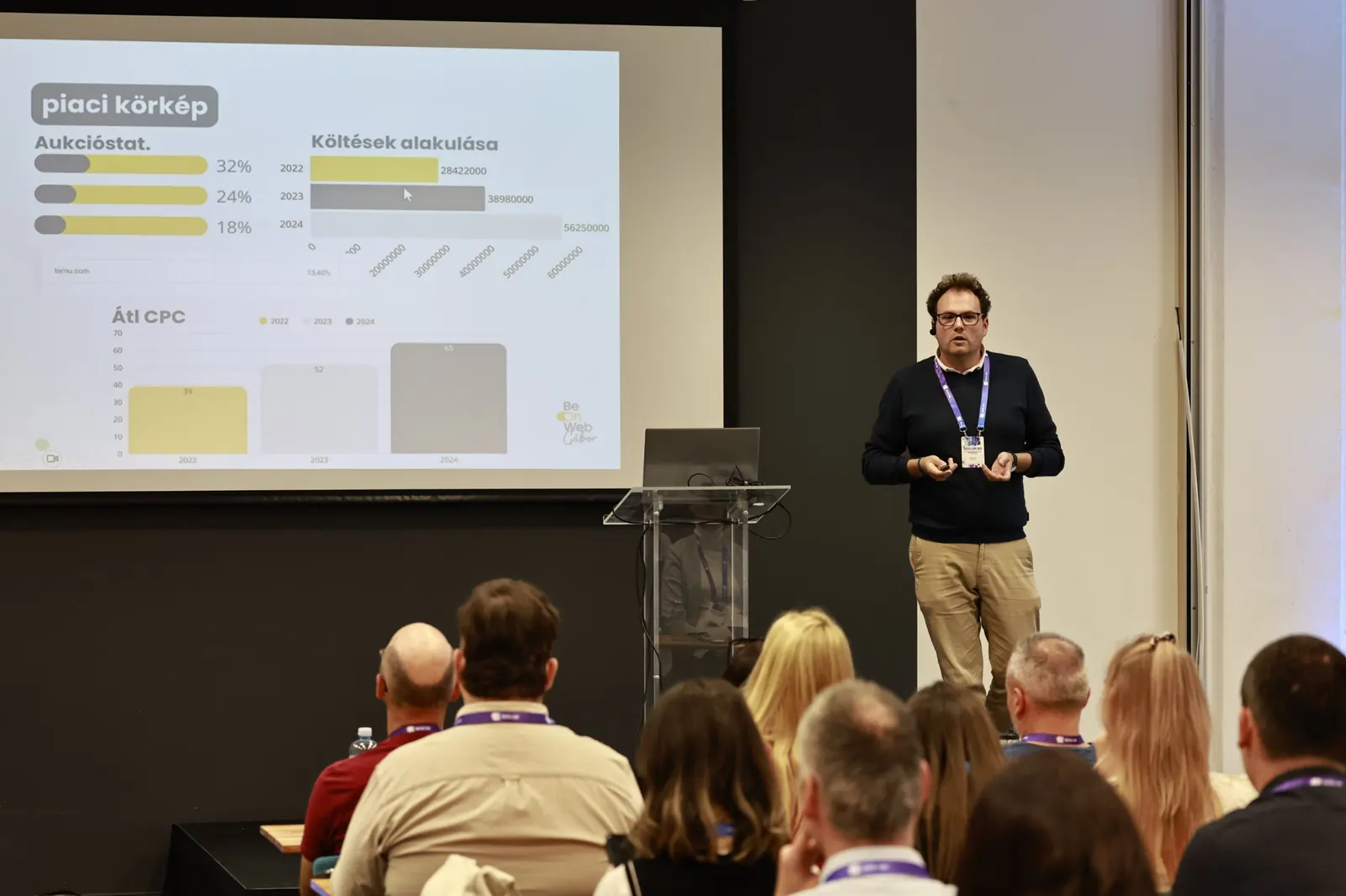 A BeOnWeb szakértője PPC-adatelemzésről tart előadást szakmai konferencián